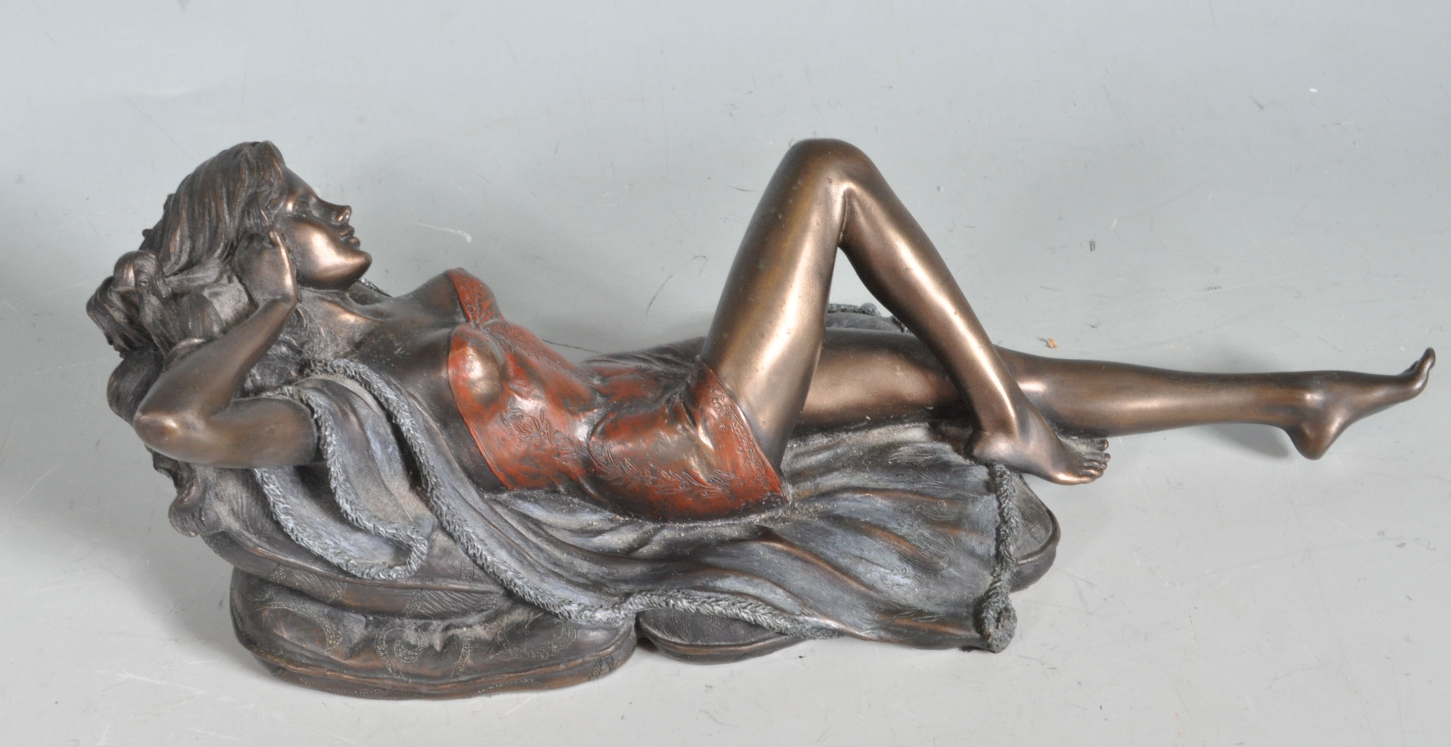 20TH CENTURY ART NOUVEAU EROTIC FIGURINE STATUE - Image 3 of 5