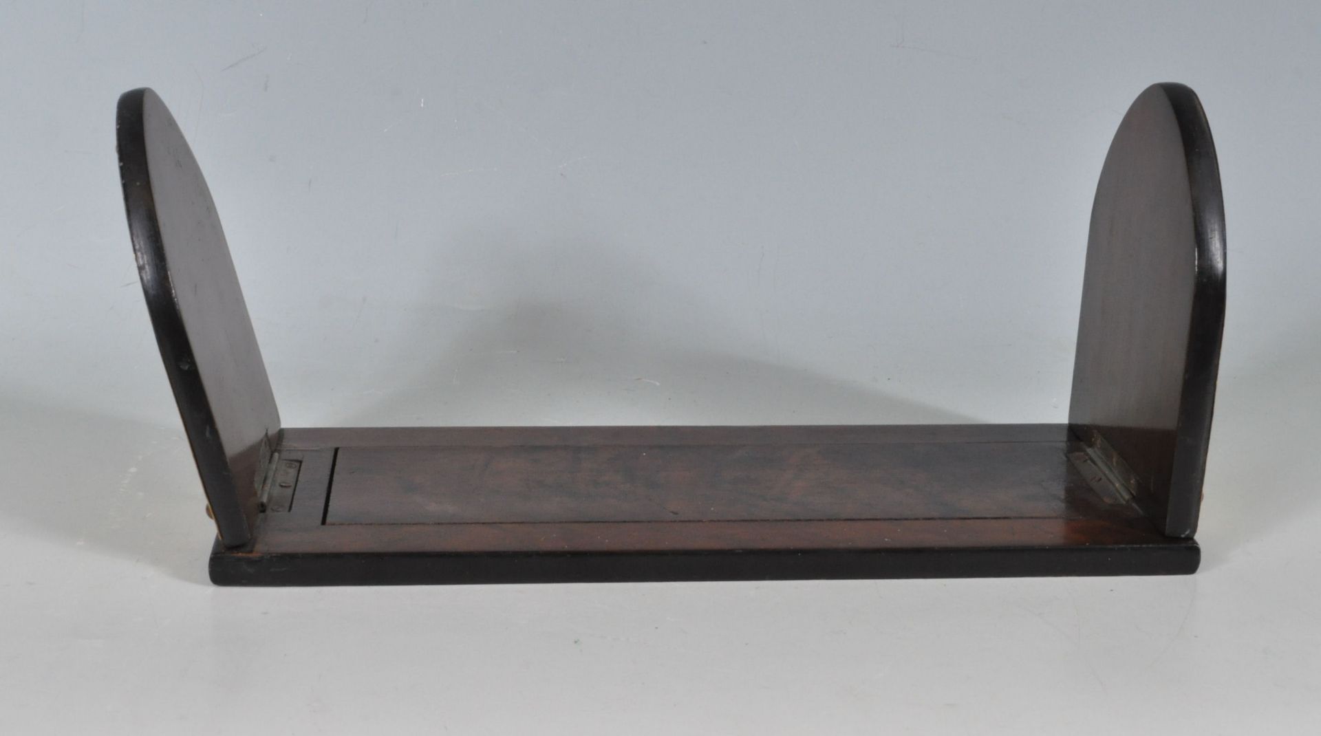 EARLY 20TH CENTURY FOLDING WALNUT BOOKENDS - Image 3 of 6