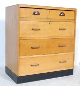 RETRO VINTAGE MID 20TH CENTURY AIR MINISTRY STYLE CHEST OF DRAWERS