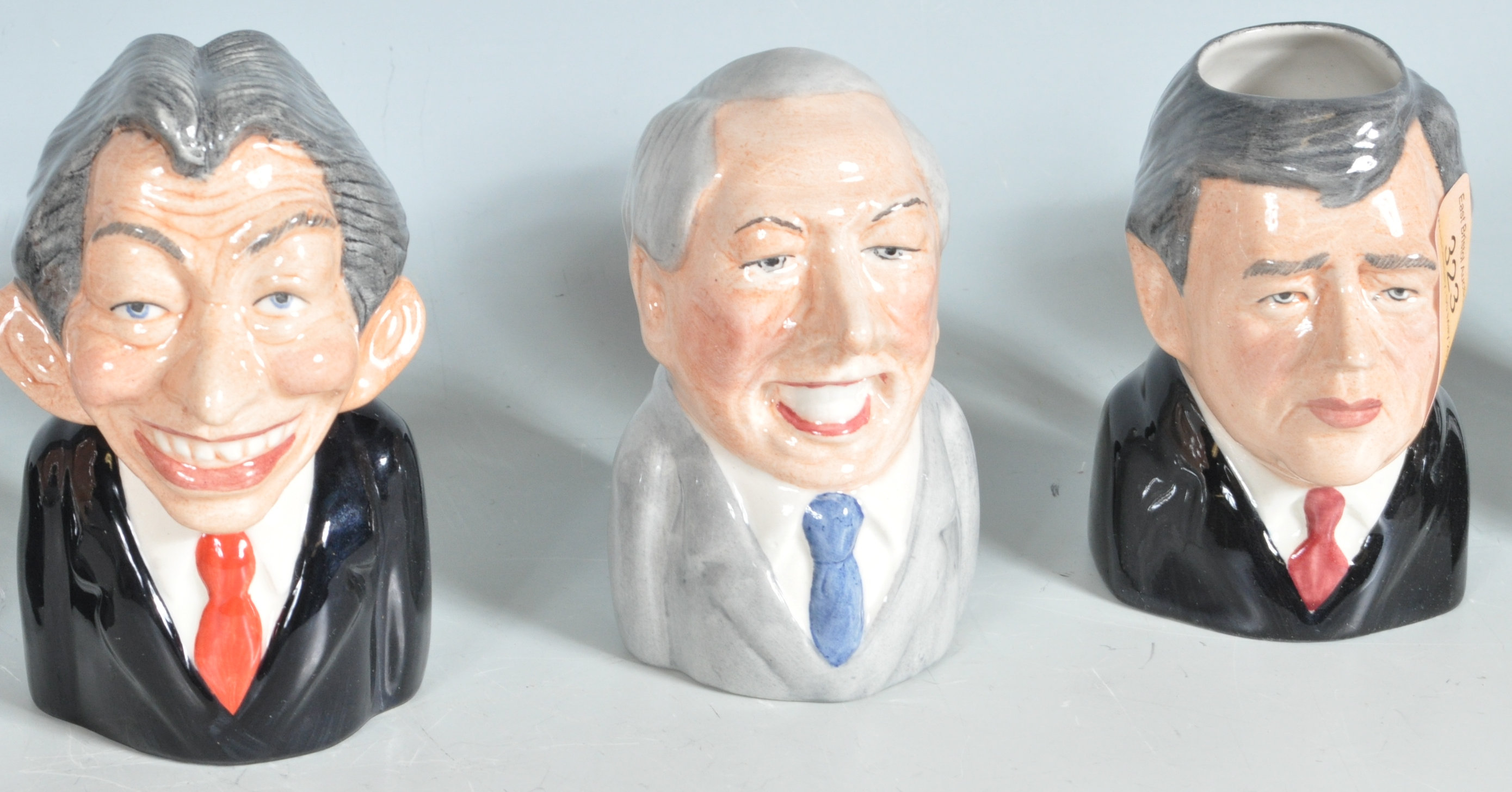BRITISH PRIME MINISTERS CHARACTER JUGS BY MANOR COLLECTABLES. - Image 10 of 11