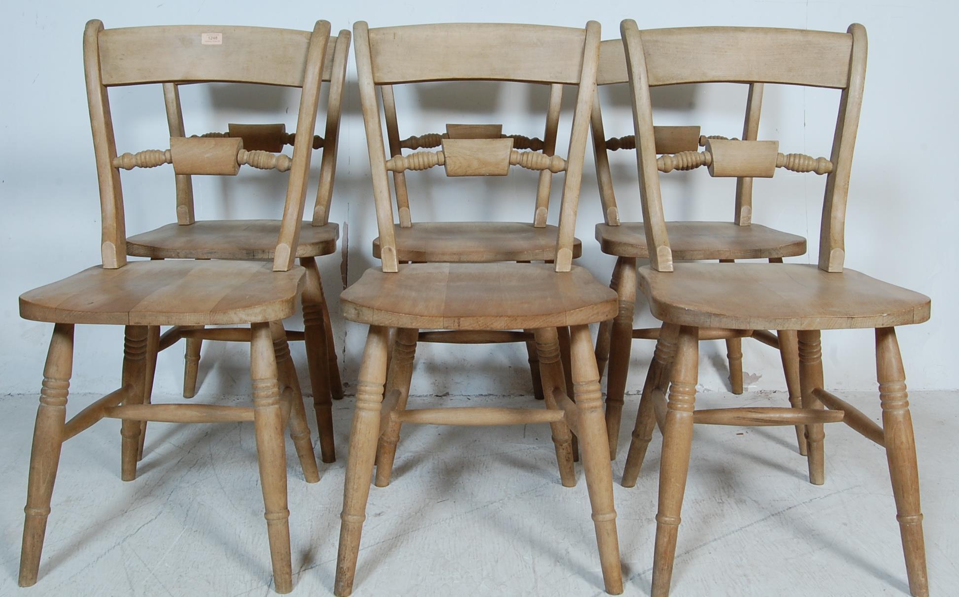 SIX VICTORIAN STYLE DINING CHAIRS