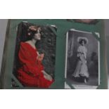 EDWARDIAN ACTRESS POSTCARDS - LARGE COLLECTION IN ALBUM