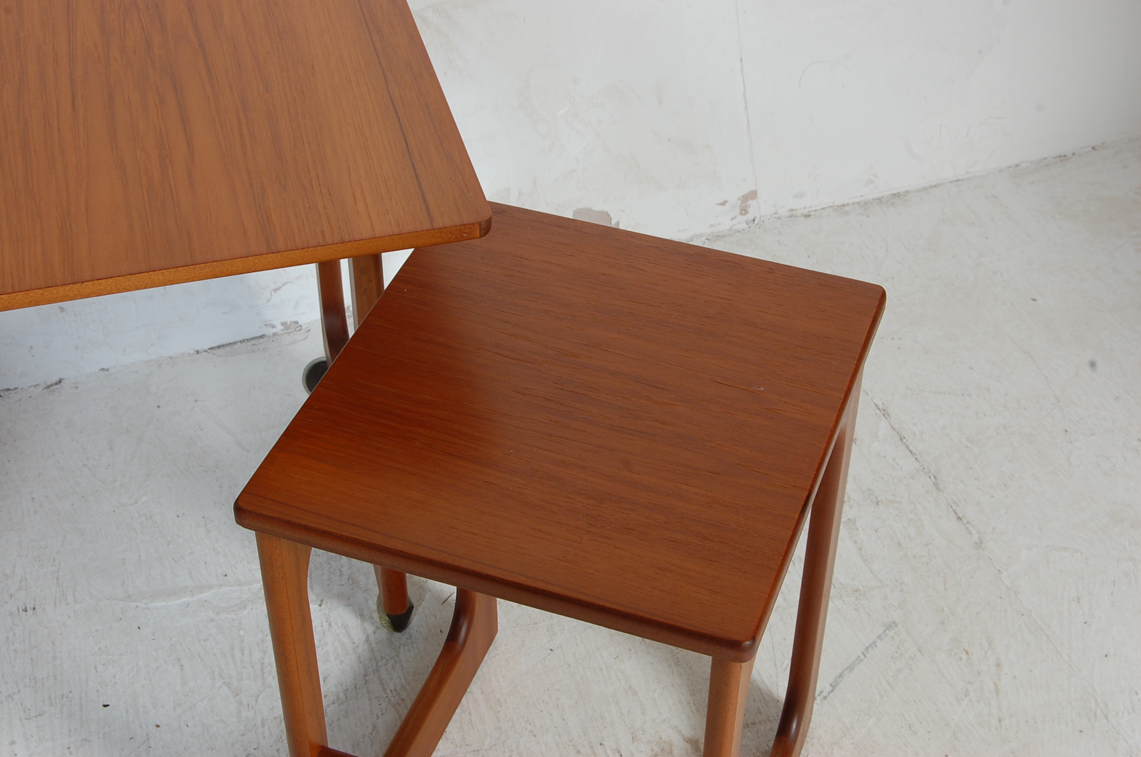 TEAK WOOD NEST OF TABLES BY MCINTOSH - Image 5 of 7