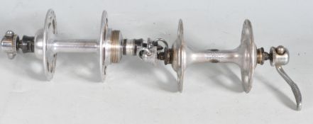 VINTAGE BICYCLE AND SPARES - CAMPAGNOLO FRONT AND BACK HUB SET