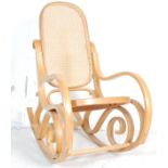 20TH CENTURY CANE ROCKING CHAIR