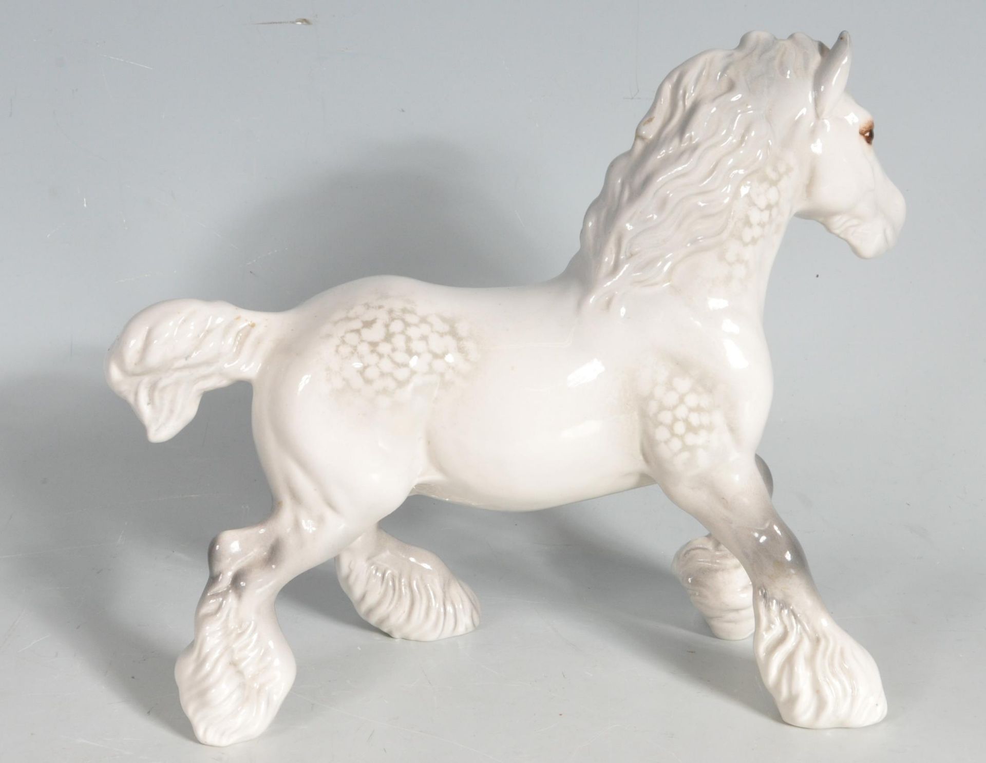 BESWICK DAPPLED GREY SHIRE HORSE - Bild 5 aus 8