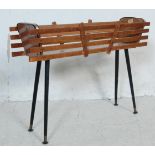 VINTAGE RETRO TEAK WOOD PLANT STAND