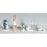 GROUP OF LLADRO STYLE FIGURINES