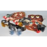 COLLECTION OF EARLY 20TH CENTURY 1930S NOVELTY TOY MASKS