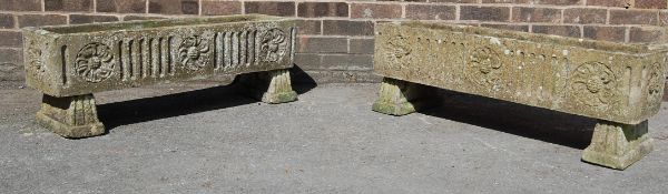 TWO 20TH CENTURY GARDEN PLATERS