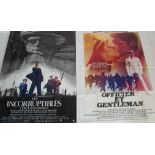 LARGE MOVIE POSTERS - OFFICER AND A GENTLEMAN - THE UNTOUCHABLE