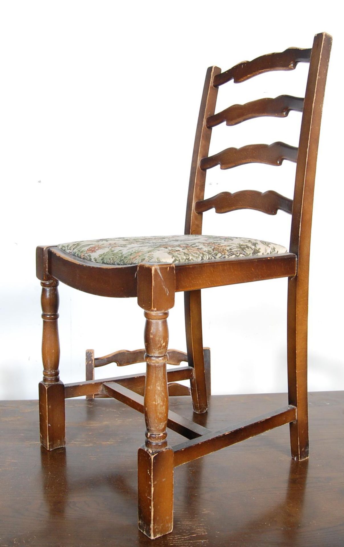RETRO VINTAGE LATE 20TH CENTURY ERCOL STYLE DINING TABLE AND CHAIRS - Image 3 of 8