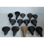 COLLECTION OF FOURTEEN RETRO VINTAGE 20TH CENTURY BICYCLE SEATS