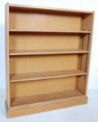 1920'S LIGHT OAK OPEN WINDOW BOOKCASE CABINET