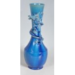 CHINESE ORIENTAL BLUE GLAZED VASE