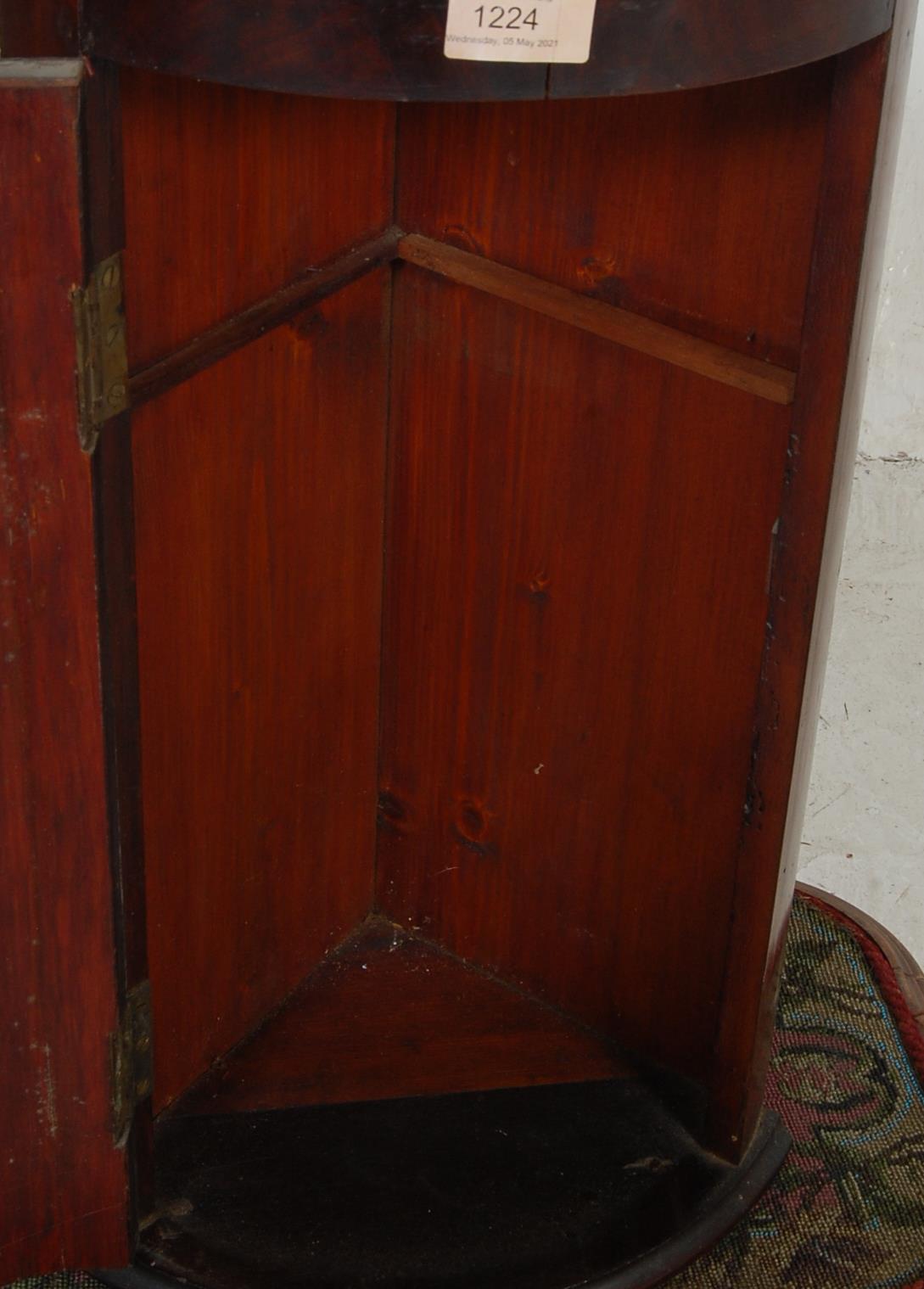 GEROGIAN BOW FRONT CORNER CABINET AND TAPESTRY FOOTSTOOL - Image 3 of 15