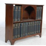 COMPLETE COLLECTION OF EIGHTEEN CHARLES DICKENS HARDBACK BOOKS WITHIN AN OAK BOOKCASE