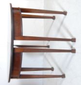 19TH CENTURY GEORGE III MAHOGANY D-END DINING TABLE