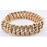 18CT GOLD FRENCH GOURMETTE BRACELET
