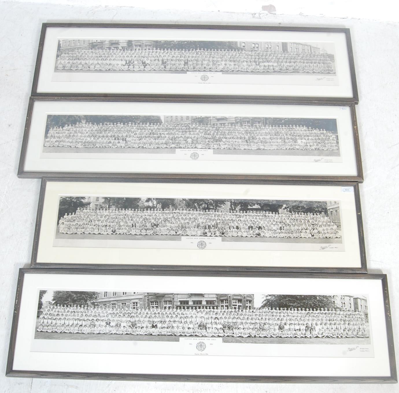 COOLECTION OF FOUR SCHOOL PHOTGRAPHS OF CLIFTON HIGH SCHOOL FOR GIRLS