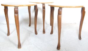 THREE VINTAGE RETRO 20TH CENTURY SIDE TABLES