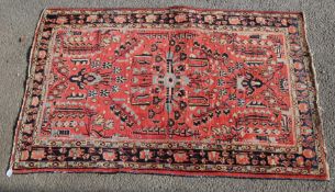 MID 20TH CENTURY PERSIAN ISLAMIC BIDJAR / BIJAR CARPET RUG