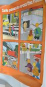 ORIGINAL VINTAGE ROAD SAFETY ROSPA PUBLIC INFORMATION POSTER