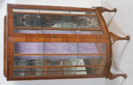 VINTAGE MID CENTURY WALNUT CHINA DISPLAY CABINET