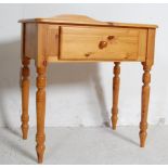 VICTORIAN STYLE PINE WRITING TABLE, VANITY STAND & OTHER