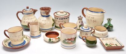 GROUP OF TORQUAY MOTTO WARE CERAMICS