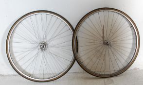 VINTAGE BICYCLES AND SPARES - PAIR OF MAVIC RACING WHEELS & TYRES