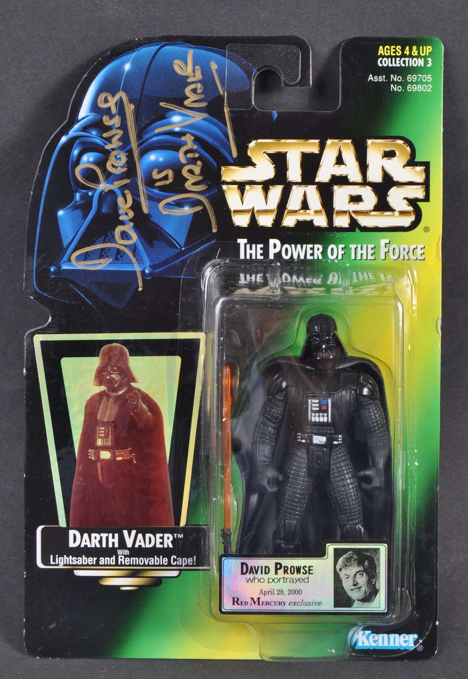 ESTATE OF DAVE PROWSE - RARE LIMITED EDITION SIGNED KENNER FIGURE