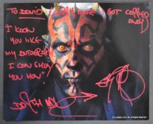 ESTATE OF DAVE PROWSE - RAY PARK (DARTH MAUL) SIGNED PHOTOGRAPH