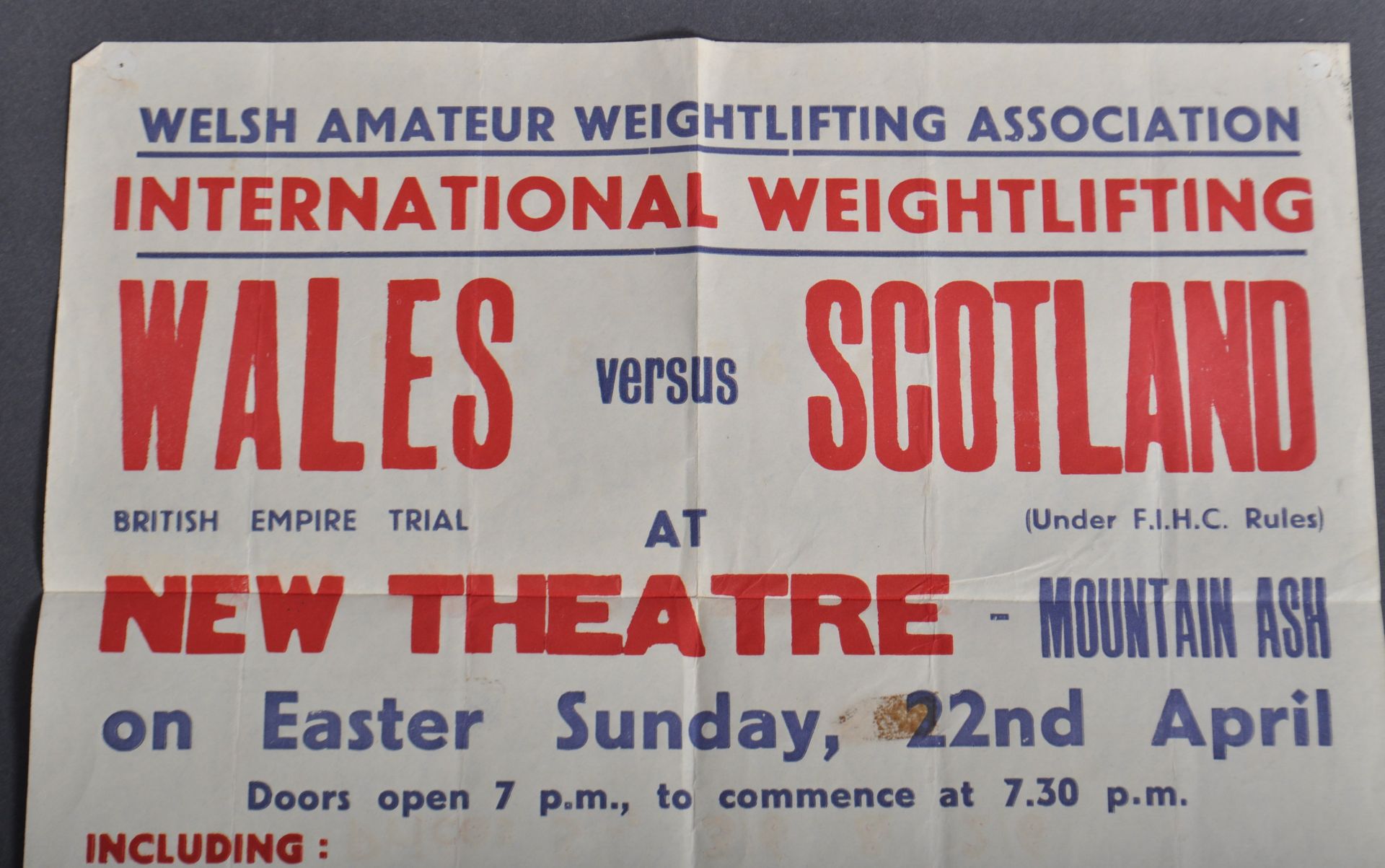 ESTATE OF DAVE PROWSE - 1962 WEIGHTLIFTING POSTER - Image 4 of 4