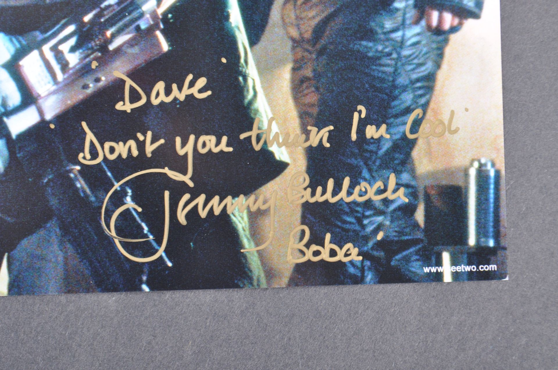 ESTATE OF DAVE PROWSE - JEREMY BULLOCH BOBA FETT SIGNED PHOTO - Image 2 of 2