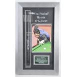 ESTATE OF DAVE PROWSE - RONNIE O'SULLIVAN SNOOKER SIGNED DISPLAY