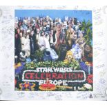 ESTATE OF DAVE PROWSE - STAR WARS - INCREDIBLE CAST SIGNED POSTER X50