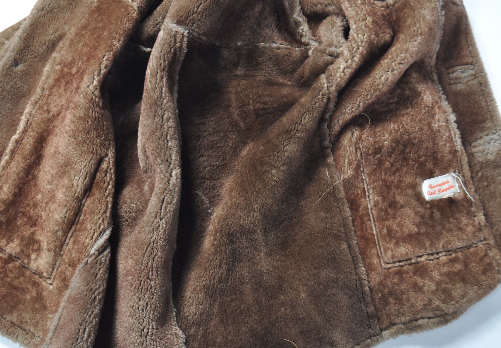 ESTATE OF DAVE PROWSE - 1970S SHEEPSKIN COAT AS WORN BY MR PROWSE - Image 6 of 7