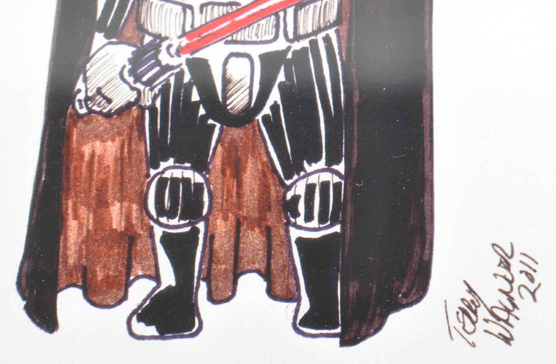 ESTATE OF DAVE PROWSE - FAN ARTWORK - STAR WARS DARTH VADER - Image 2 of 3