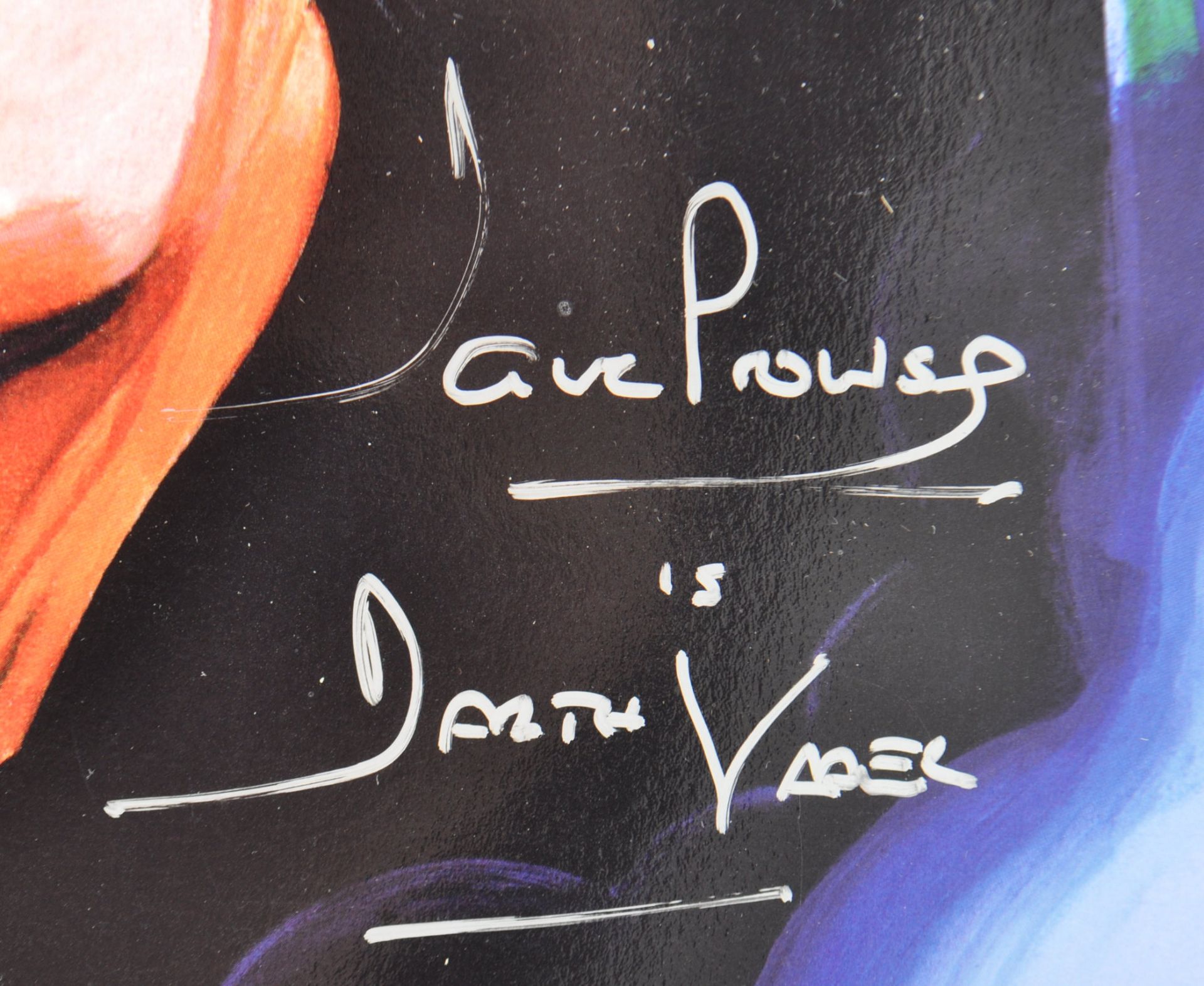 ESTATE OF DAVE PROWSE - SIGNED MONTAGE ARTWORK PRINT - Image 3 of 3