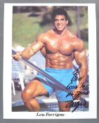 ESTATE OF DAVE PROWSE - LOU FERRIGNO - INCREDIBLE HULK SIGNED PHOTO