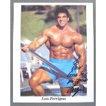 ESTATE OF DAVE PROWSE - LOU FERRIGNO - INCREDIBLE HULK SIGNED PHOTO