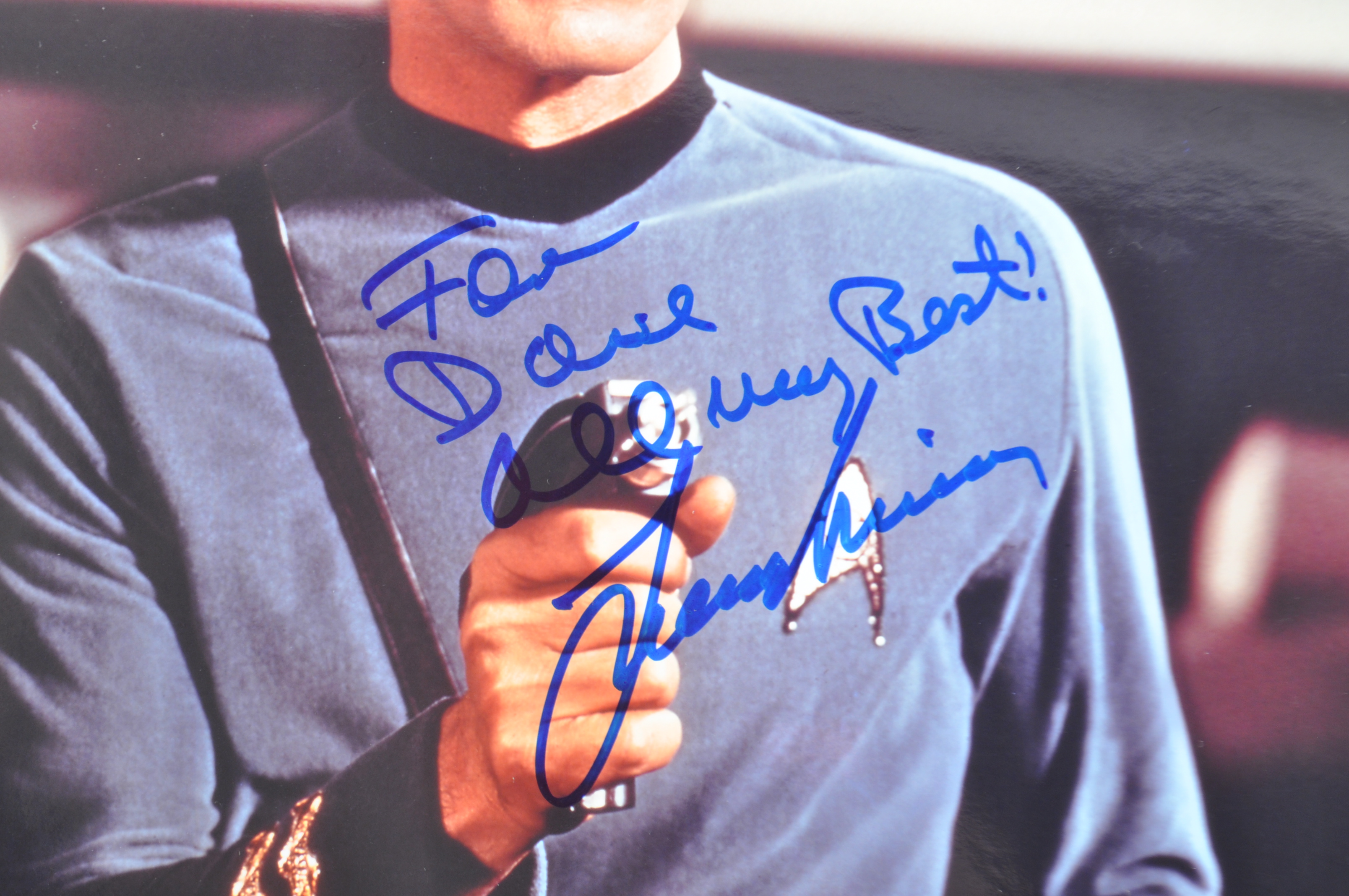 ESTATE OF DAVE PROWSE - STAR TREK - LEONARD NIMOY DEDICATED PHOTO - Image 2 of 2