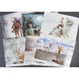 ESTATE OF DAVE PROWSE - SET OF SIX EMPIRE STRIKES BACK LOBBY CARDS