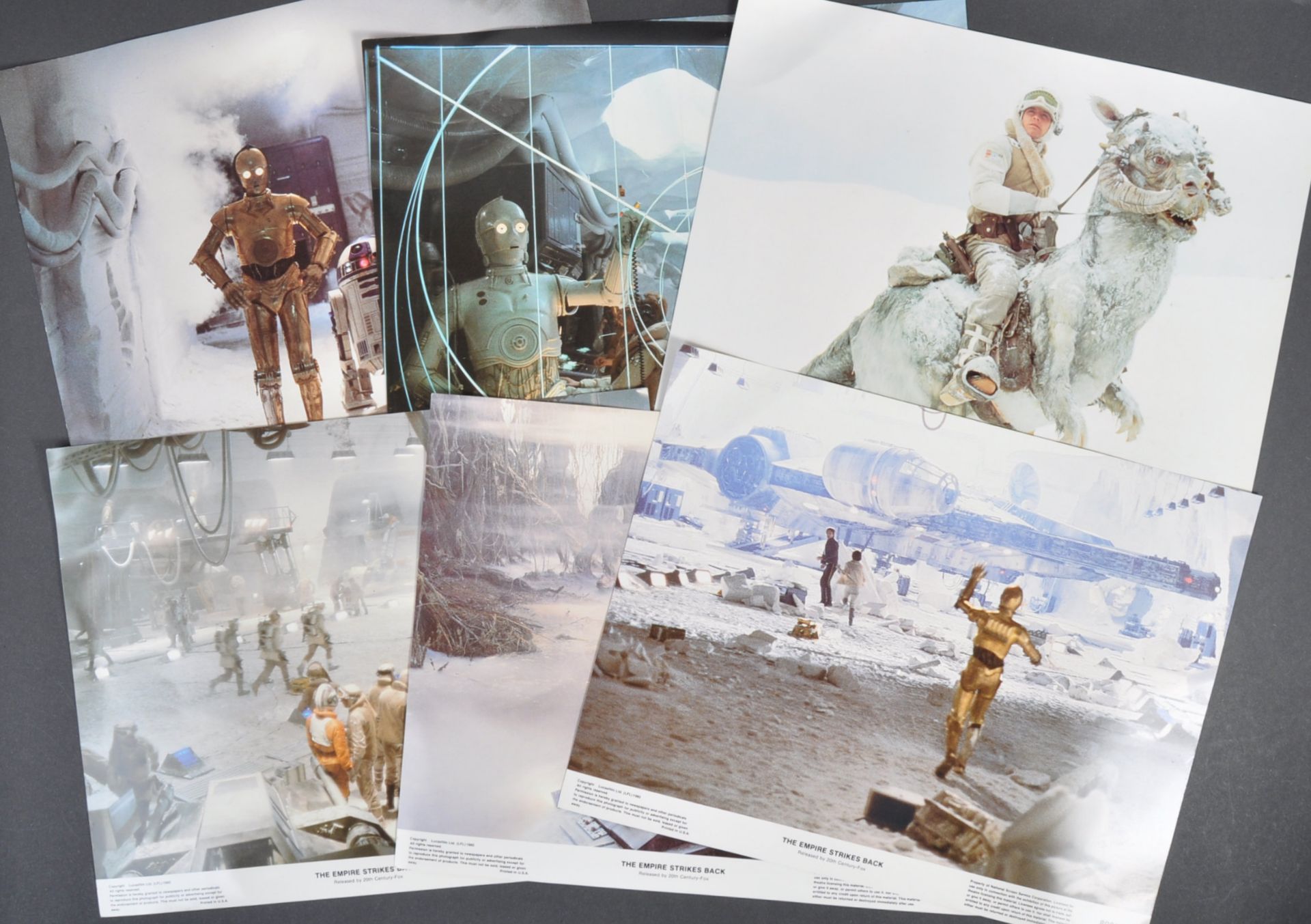 ESTATE OF DAVE PROWSE - SET OF SIX EMPIRE STRIKES BACK LOBBY CARDS