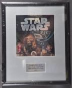 ESTATE OF DAVE PROWSE - RARE STAR WARS SUPER 8 FRAMED COVER