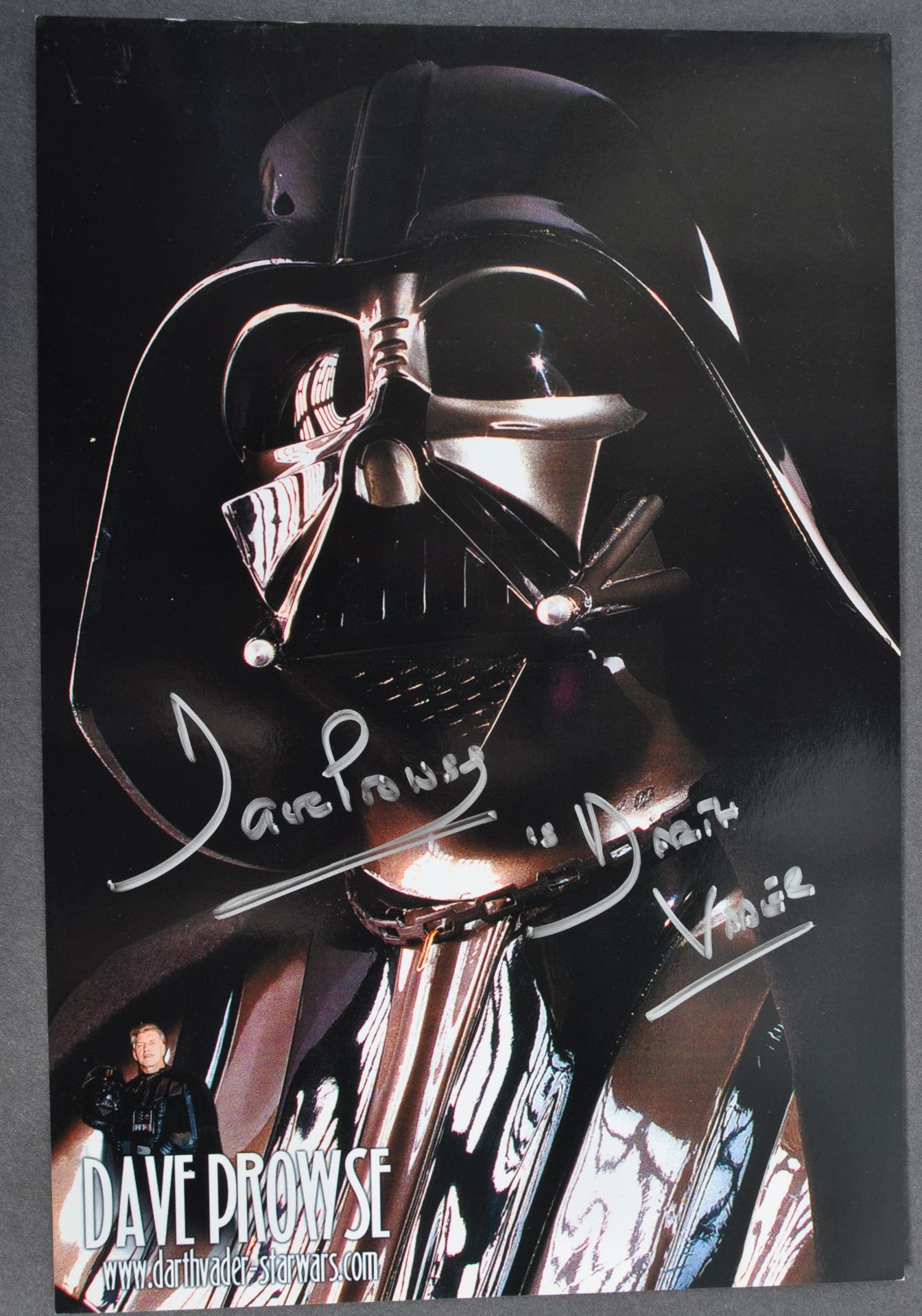 ESTATE OF DAVE PROWSE - DARTH VADER SIGNED PHOTOGRAPH