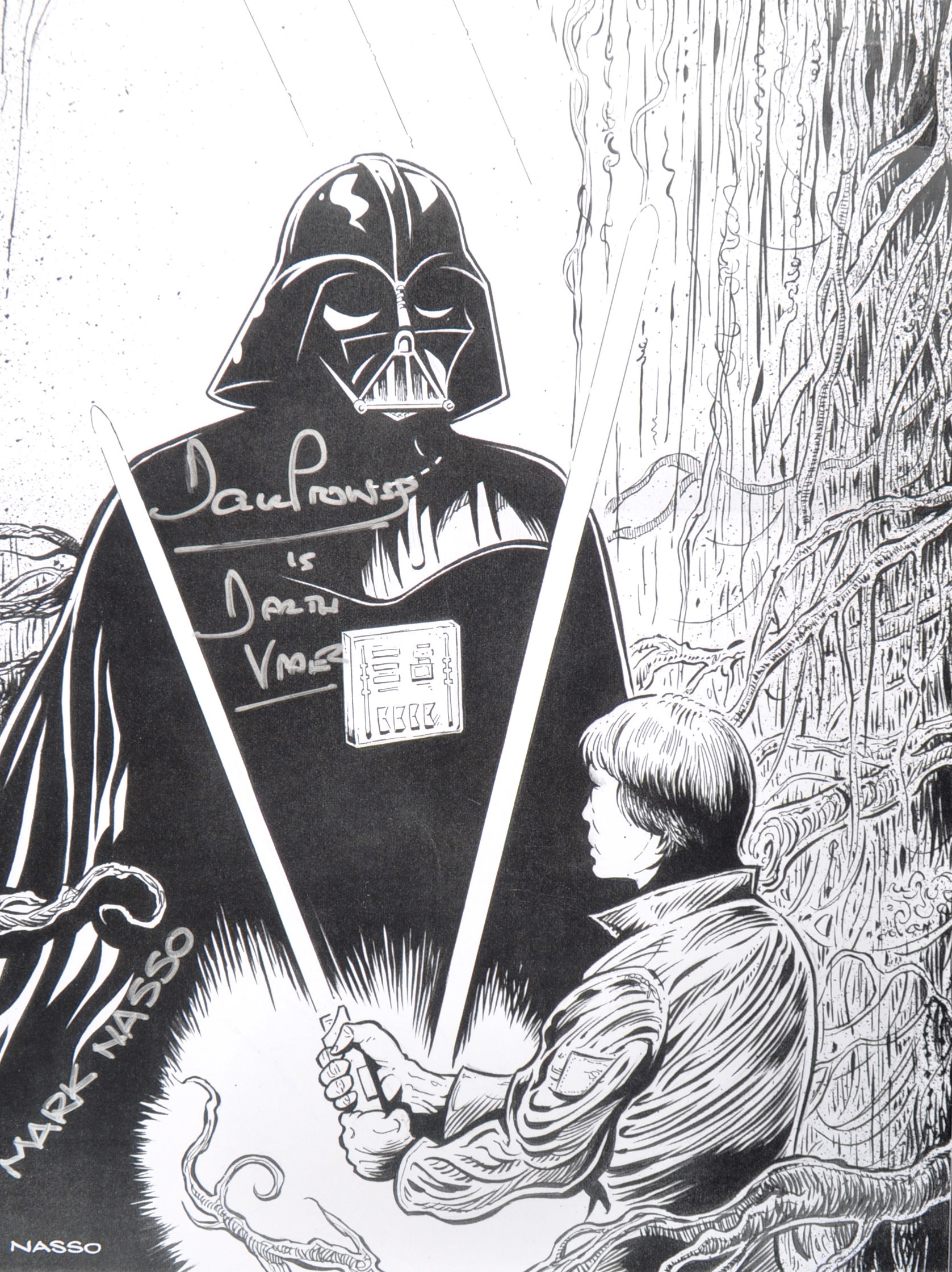 ESTATE OF DAVE PROWSE - MARK NASSO - SIGNED ART PRINT