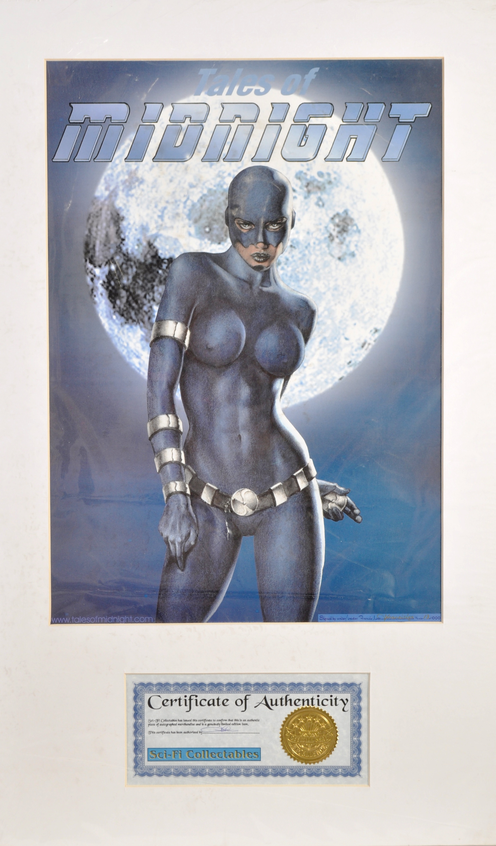 ESTATE OF DAVE PROWSE - TALES OF MIDNIGHT SIGNED ARTWORK