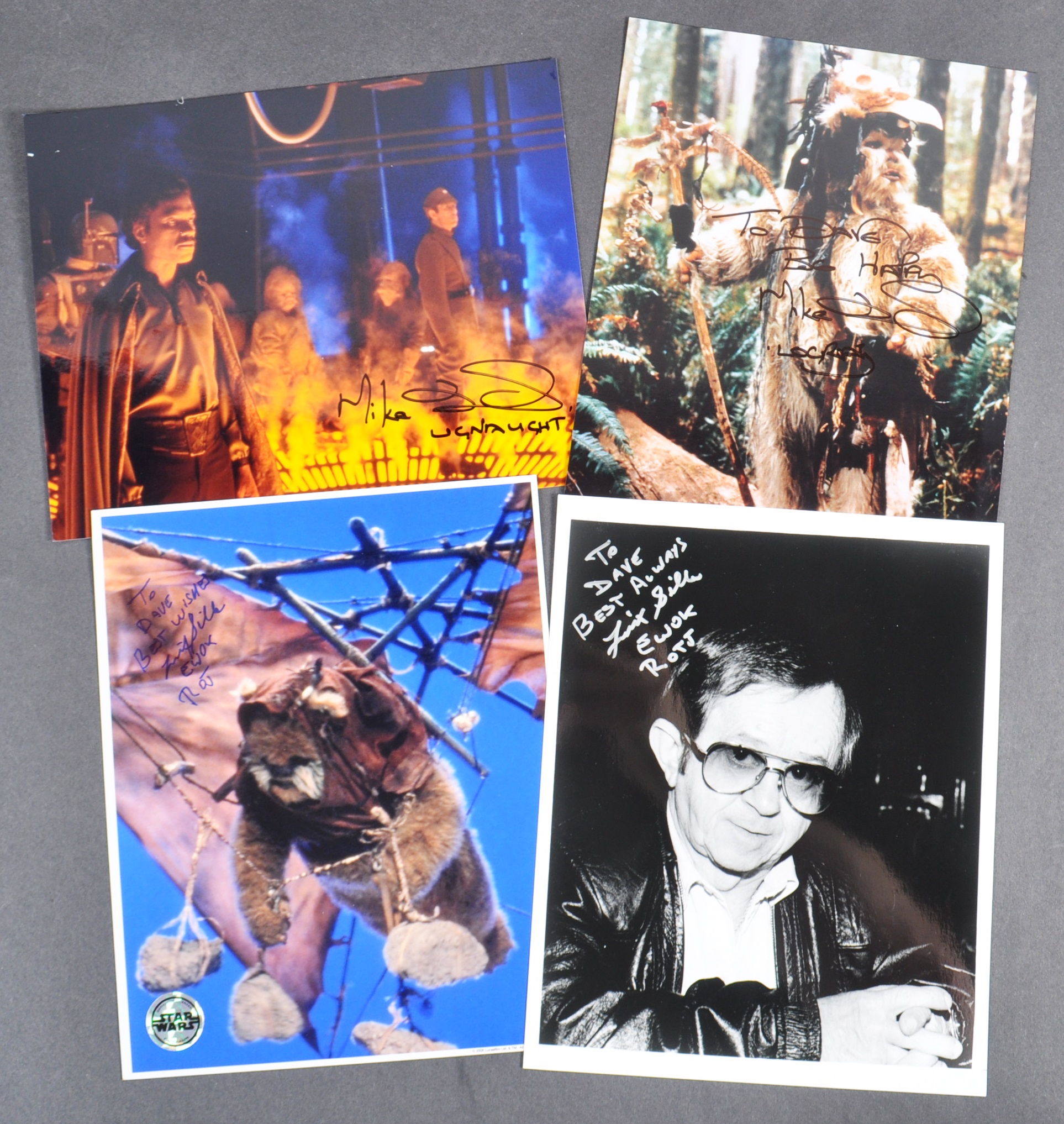 ESTATE OF DAVE PROWSE - STAR WARS - EWOK ACTOR AUTOGRAPHS